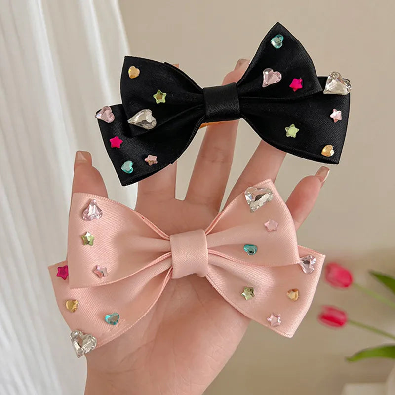 Sweet Bow Knot Cloth Hair Clip