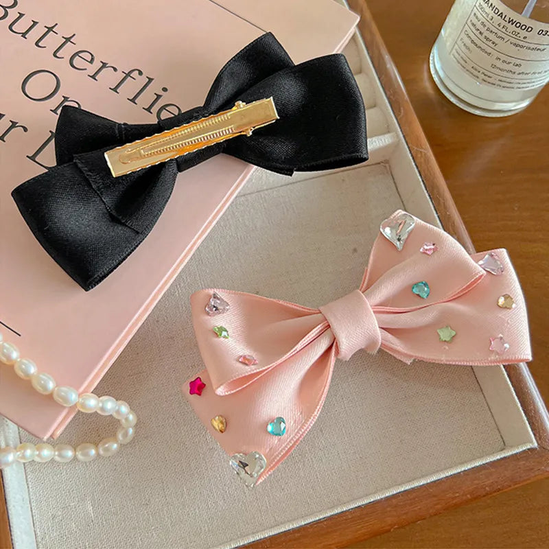 Sweet Bow Knot Cloth Hair Clip