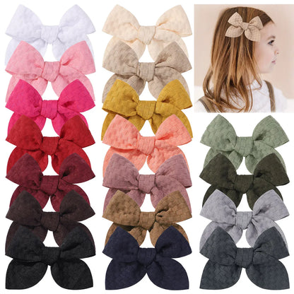 Sweet Bow Knot Cloth Pleated Hair Clip