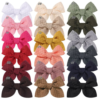 Sweet Bow Knot Cloth Pleated Hair Clip