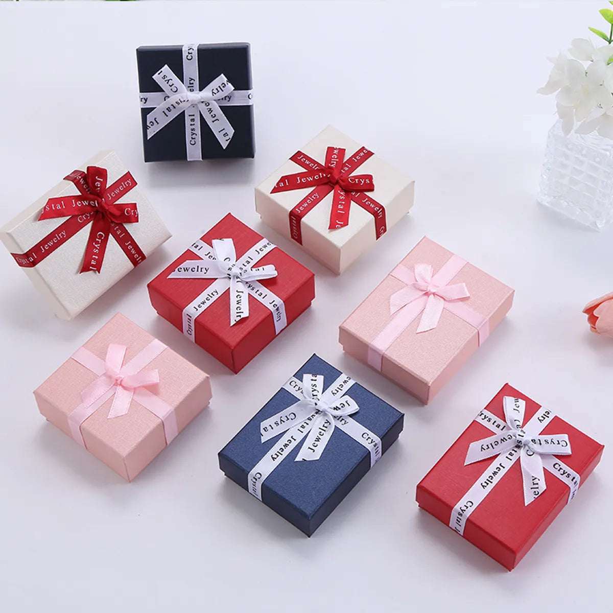 Sweet Bow Knot Paper Jewelry Boxes