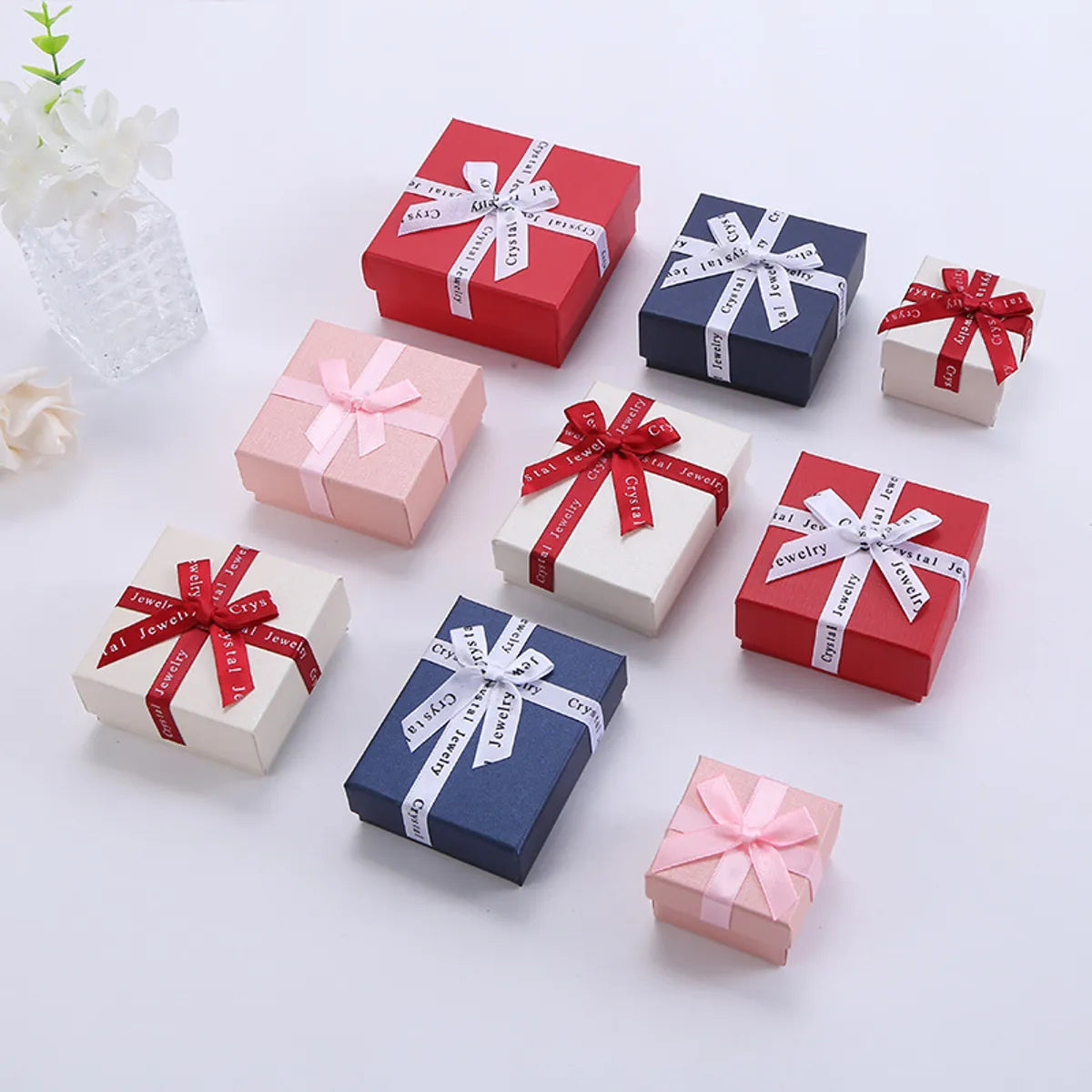 Sweet Bow Knot Paper Jewelry Boxes