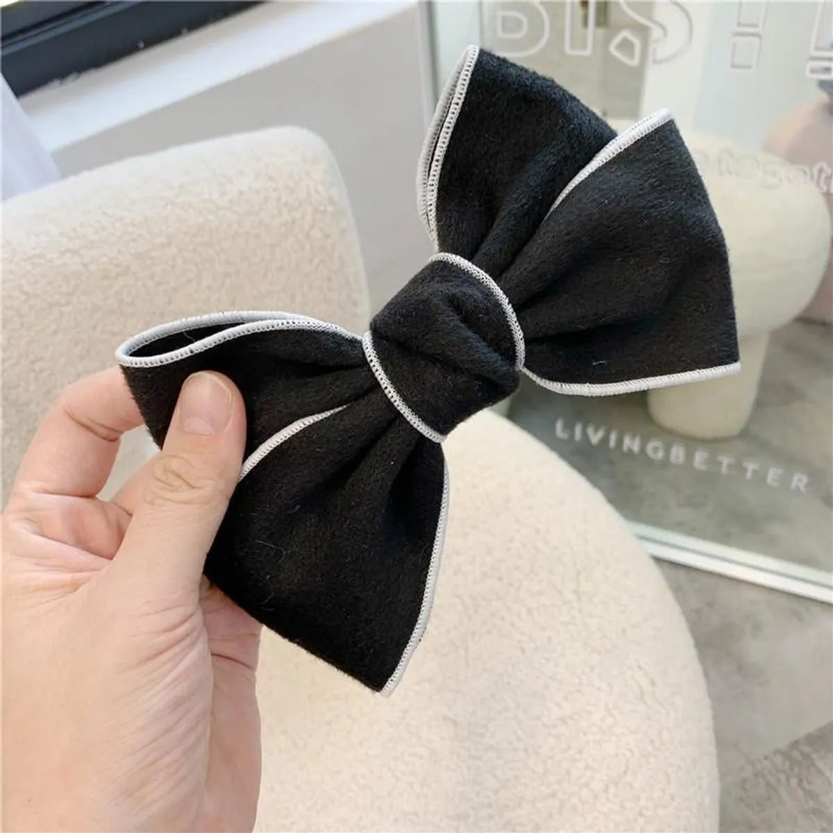 Sweet Bow Knot Satin Hair Clip