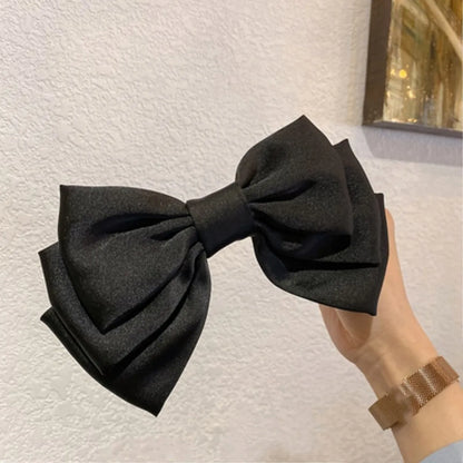 Sweet Bow Knot Satin Hair Clip