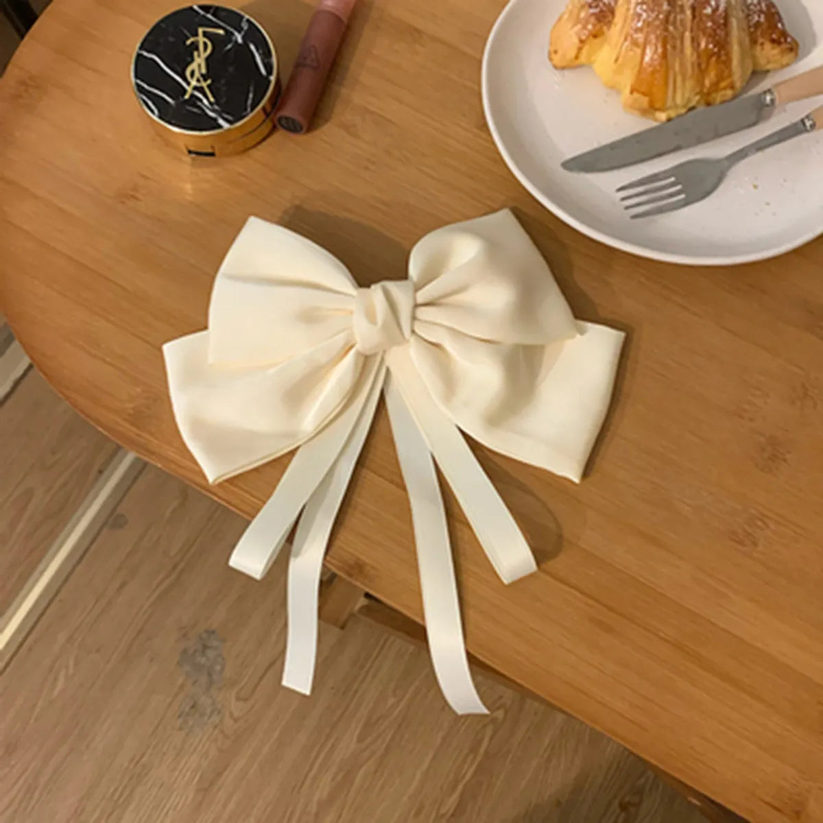 Sweet Bow Knot Satin Hair Clip