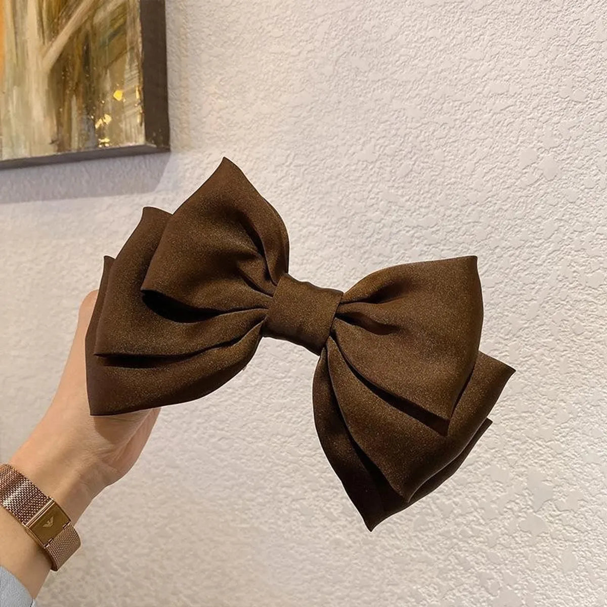 Sweet Bow Knot Satin Hair Clip