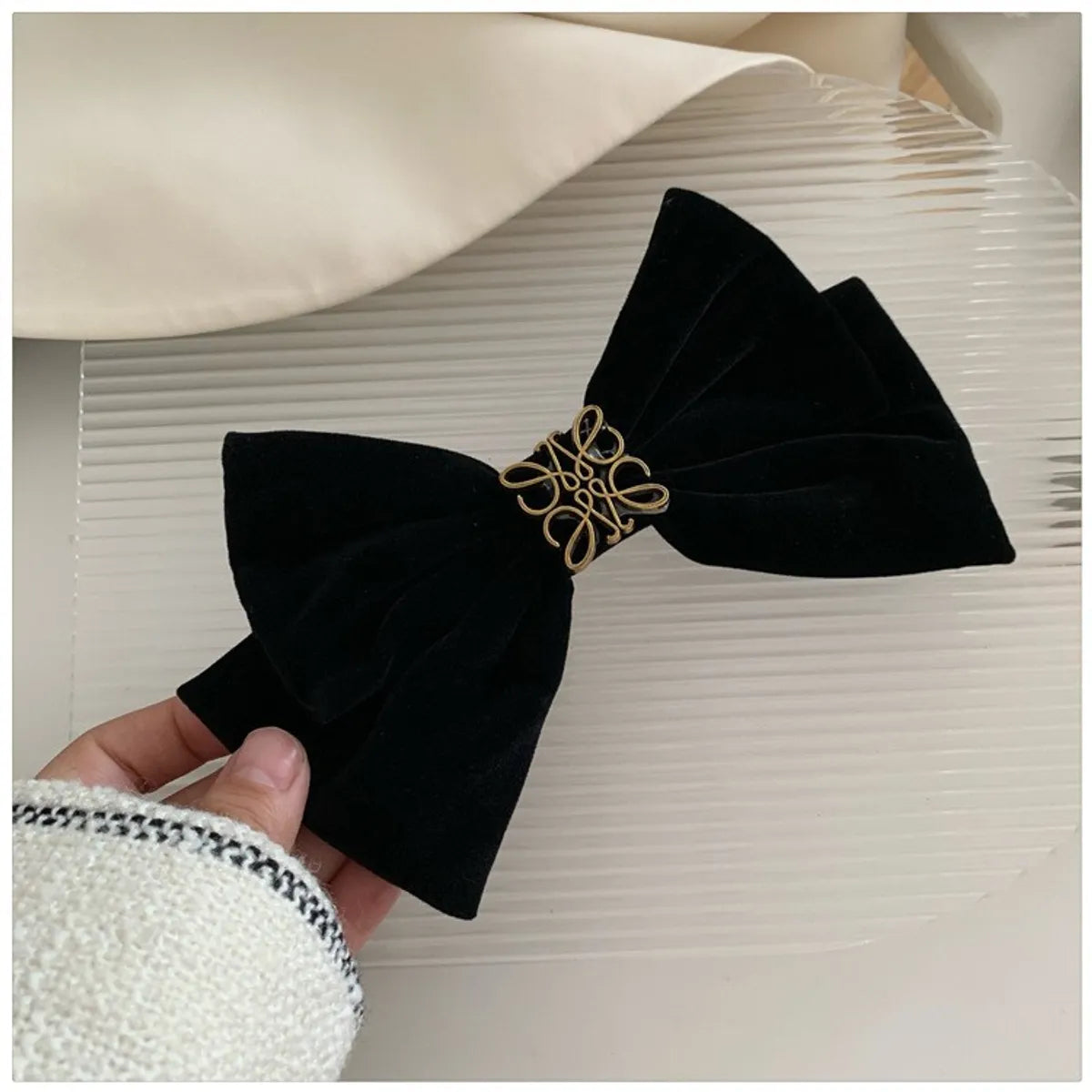 Sweet Bow Knot Satin Hair Clip