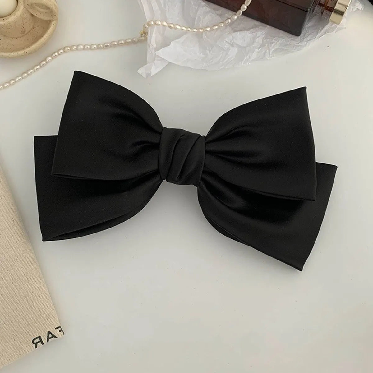 Sweet Bow Knot Satin Hair Clip