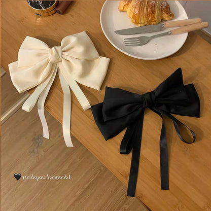 Sweet Bow Knot Satin Hair Clip