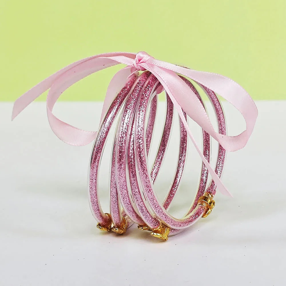 Sweet Bow Knot Silica Gel Wholesale Bangle