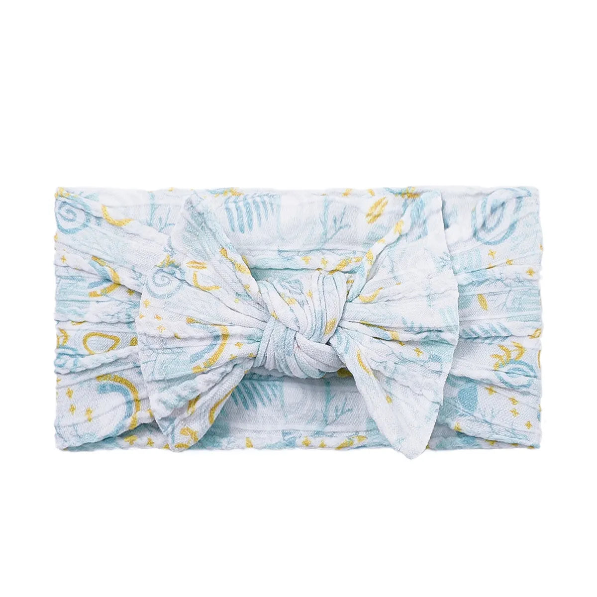 Sweet Bow Knot Synthetic Yarn Printing Hair Band