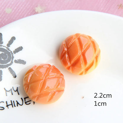 1 Piece Resin Bread Food Jewelry Accessories