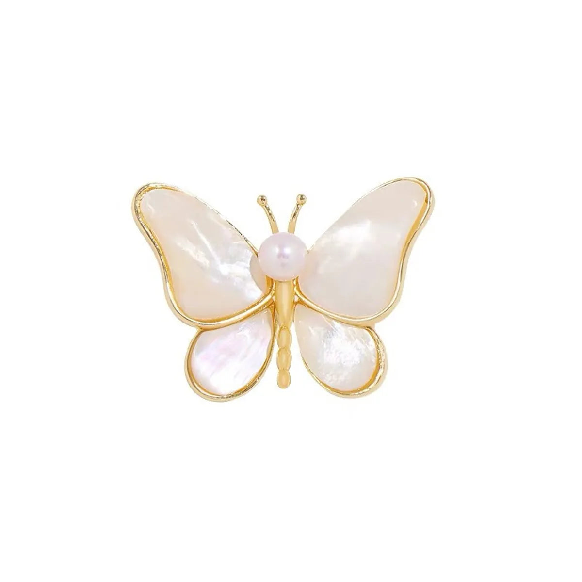 Sweet Butterfly Alloy Artificial Pearls Women'S Brooches