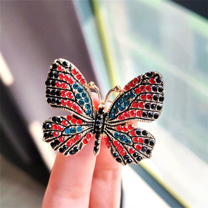 Sweet Butterfly Alloy Artificial Pearls Women'S Brooches