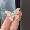 Sweet Butterfly Alloy Artificial Pearls Women'S Brooches