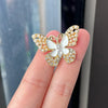 Sweet Butterfly Alloy Artificial Pearls Women'S Brooches