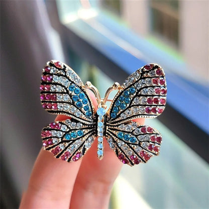 Sweet Butterfly Alloy Artificial Pearls Women'S Brooches