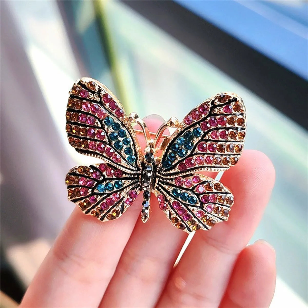 Sweet Butterfly Alloy Artificial Pearls Women'S Brooches