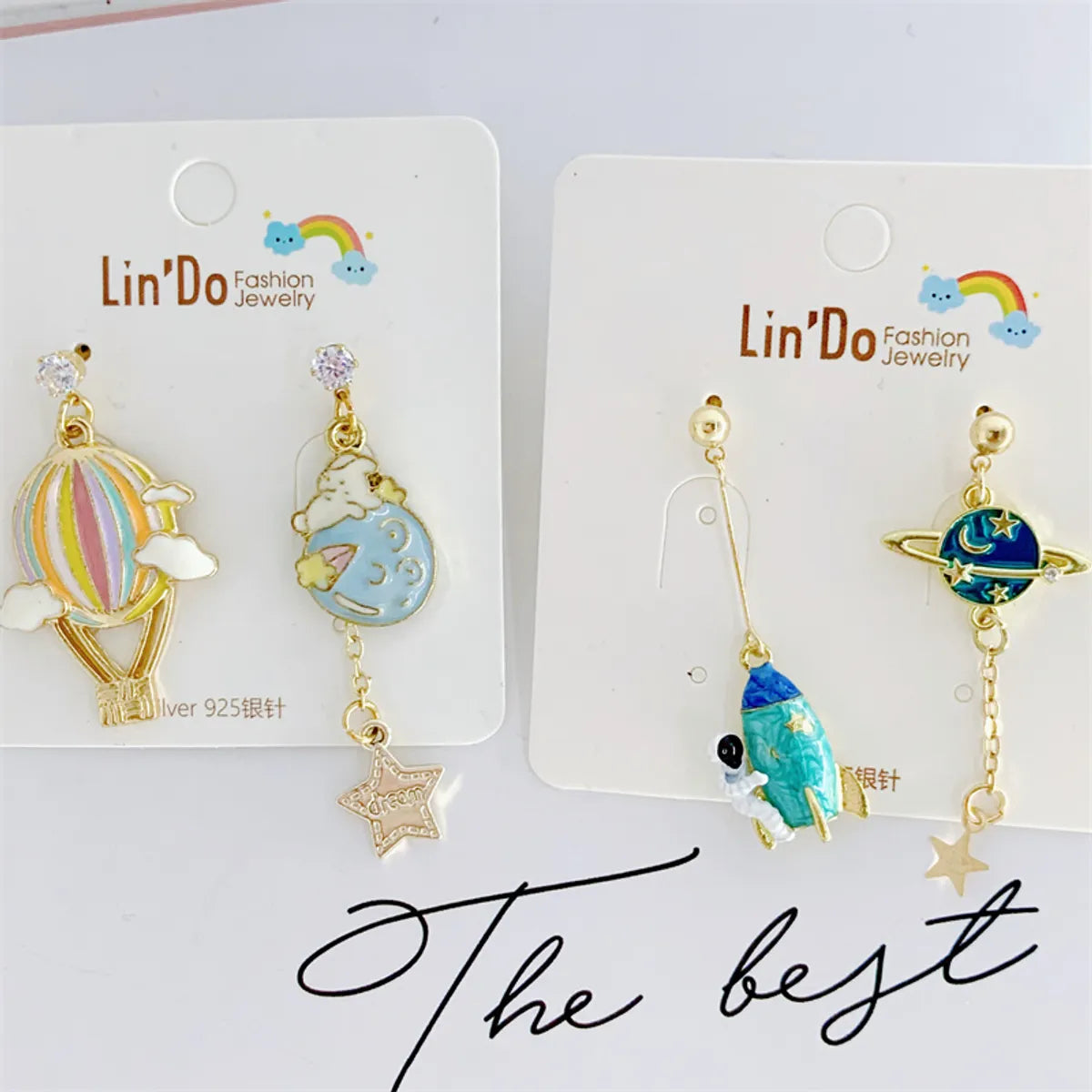 Sweet Cartoon Alloy Enamel Women'S Drop Earrings 1 Pair