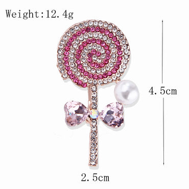 Sweet Cartoon Alloy Plating Inlay Artificial Gemstones Women'S Brooches