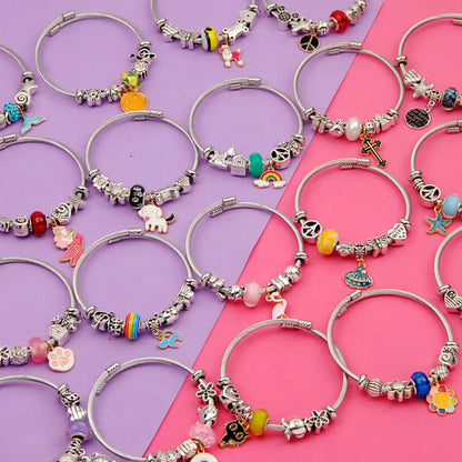 Sweet Cartoon Stainless Steel Alloy Wholesale Bangle