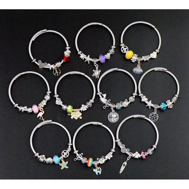 Sweet Cartoon Stainless Steel Alloy Wholesale Bangle