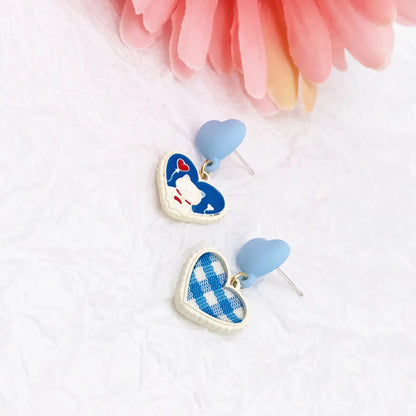 Sweet Cat Alloy Enamel Earrings