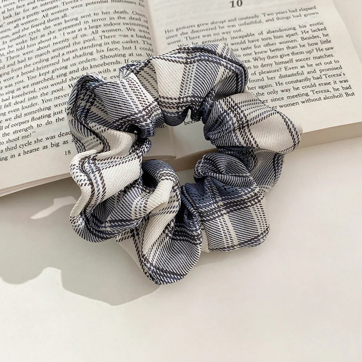 Sweet Color Block Cloth Hair Tie