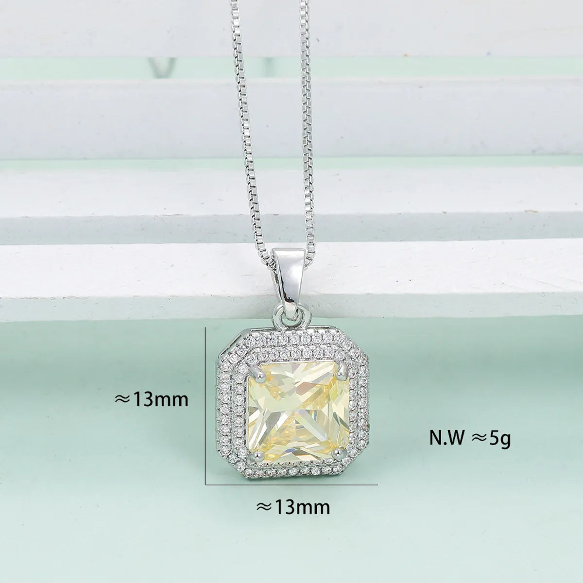 Sweet Color Block Copper Plating Inlay Zircon Jewelry Set