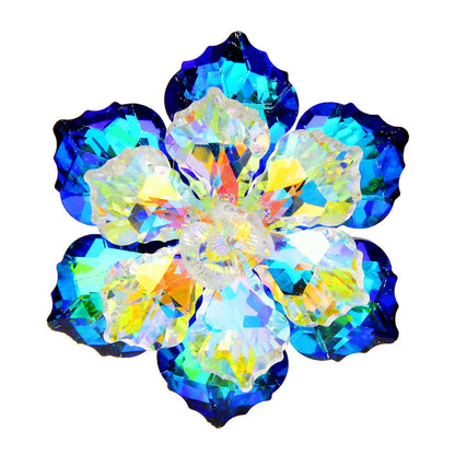 Sweet Flower Alloy Crystal Women'S Brooches