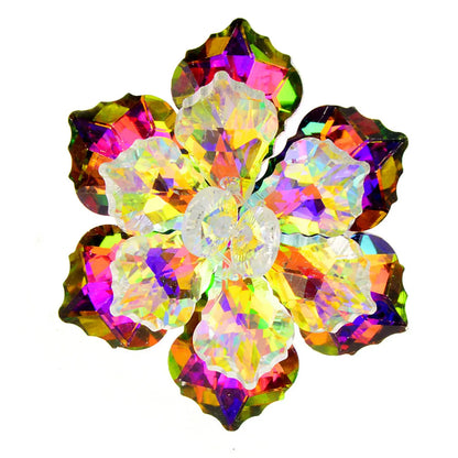 Sweet Flower Alloy Crystal Women'S Brooches