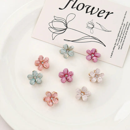 Sweet Flower Alloy Hair Claws 1 Piece