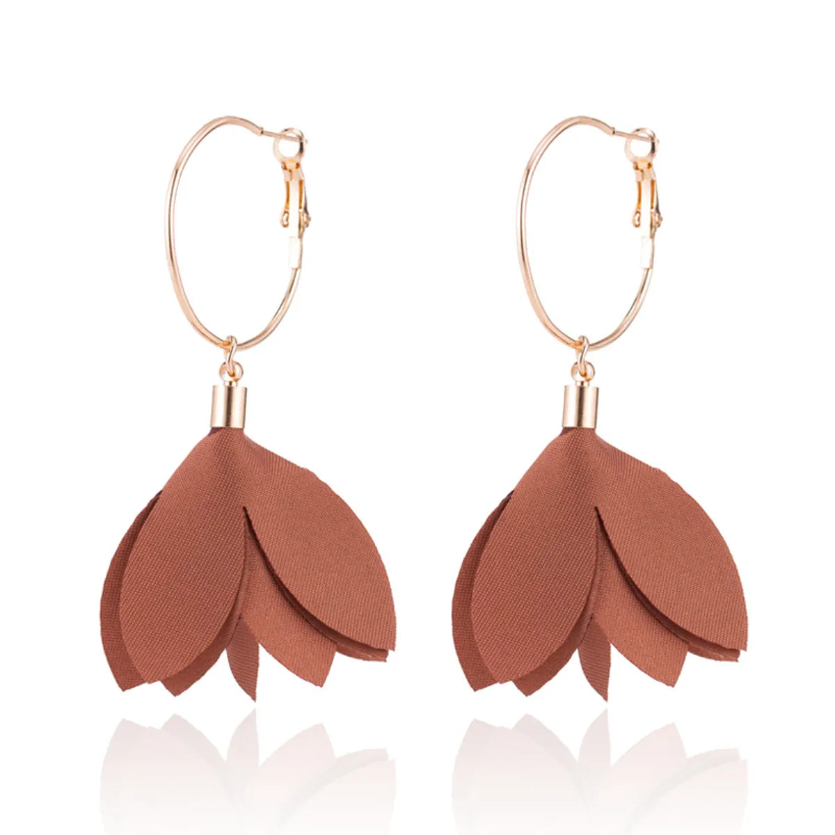 Sweet Flower Alloy Patchwork Women's Drop Earrings