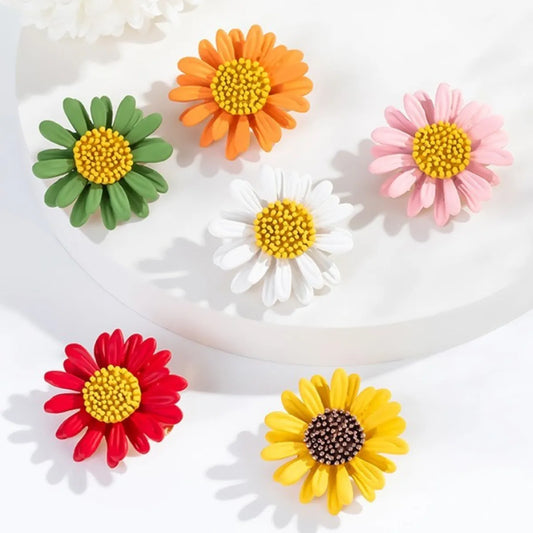 Sweet Flower Alloy Plating Women'S Brooches