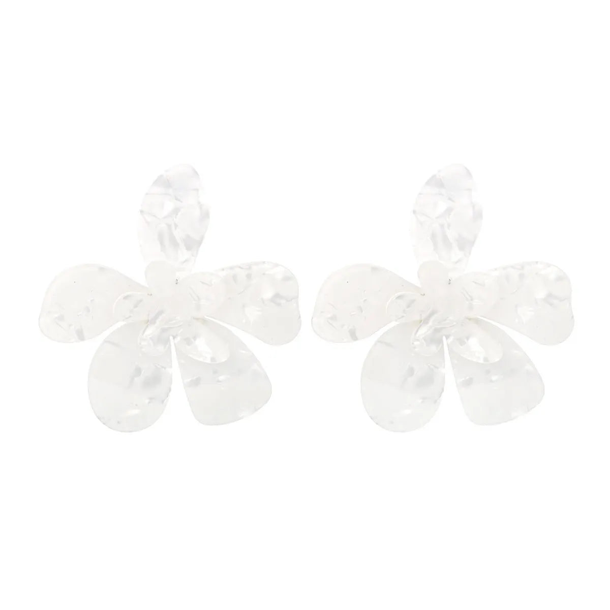 Sweet Flower Arylic Women's Drop Earrings