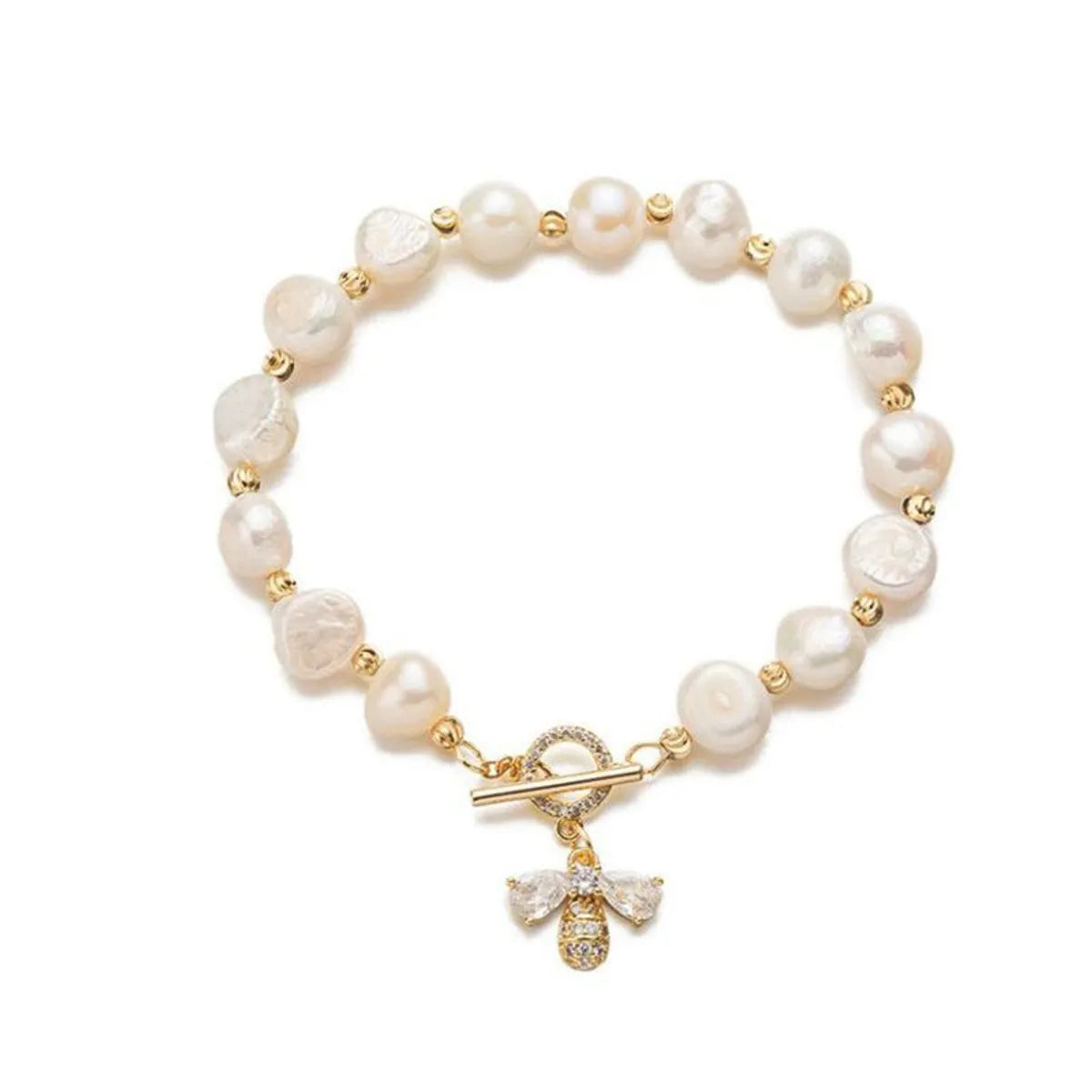 Sweet Flower Bow Knot Imitation Pearl Women'S Bracelets