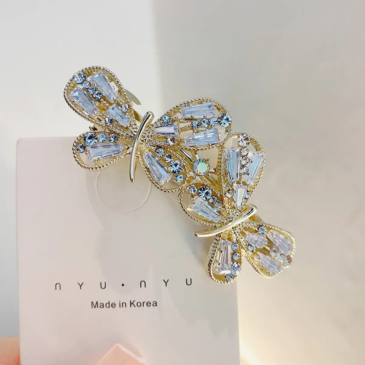 Sweet Flower Butterfly Bow Knot Alloy Rhinestone Hair Clip