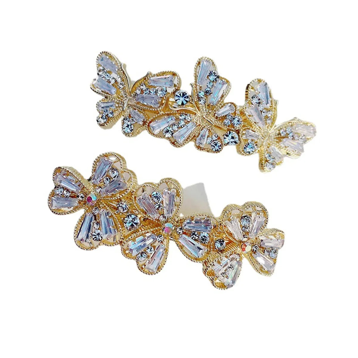 Sweet Flower Butterfly Bow Knot Alloy Rhinestone Hair Clip