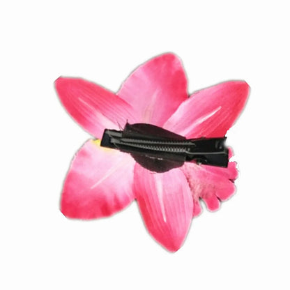 Sweet Flower Cloth Epoxy Hair Clip 1 Piece