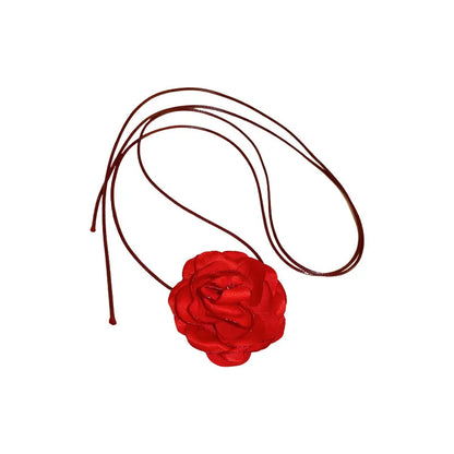 Sweet Flower Cloth Women'S Choker