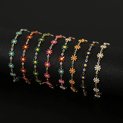 Sweet Flower Copper Plating Bracelets