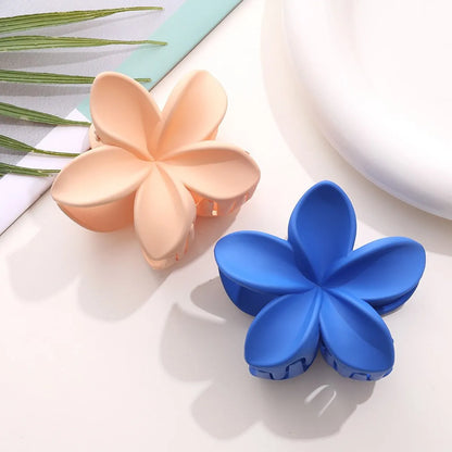 Sweet Flower Plastic Resin Hair Claws