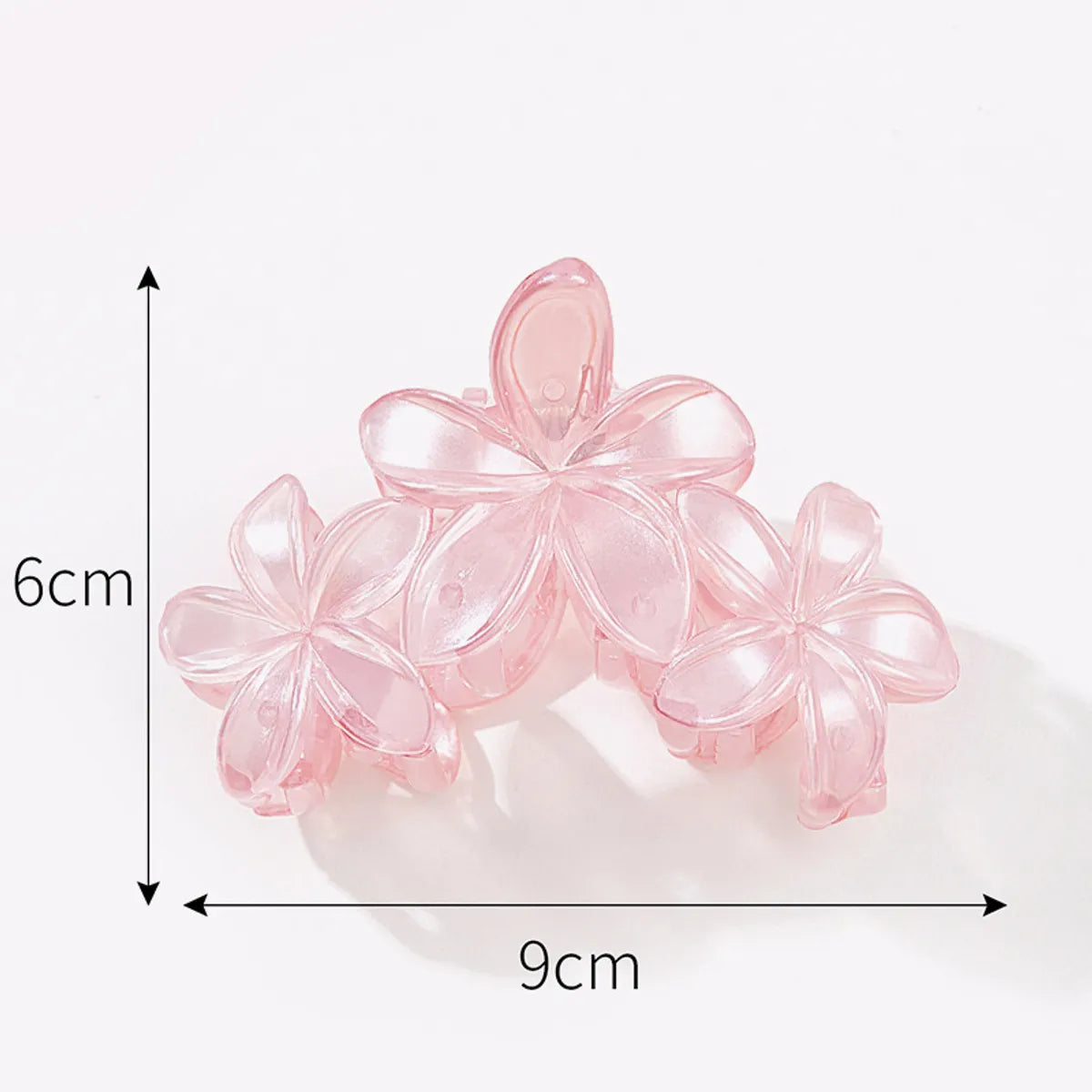 Women'S Sweet Flower Plastic Stoving Varnish Hair Claws