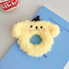 Sweet Flower Plush Patchwork Hair Tie 1 Piece