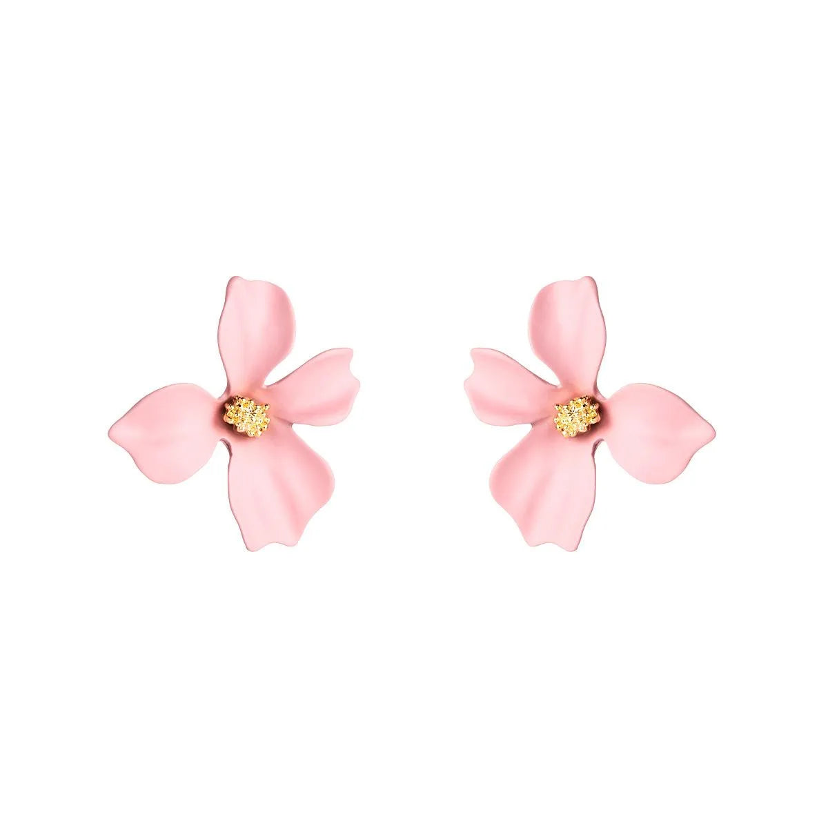 Sweet Flowers Stud Earrings Nhln143534