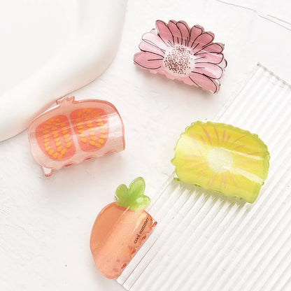 Sweet Fruit Flower Arylic Hair Claws