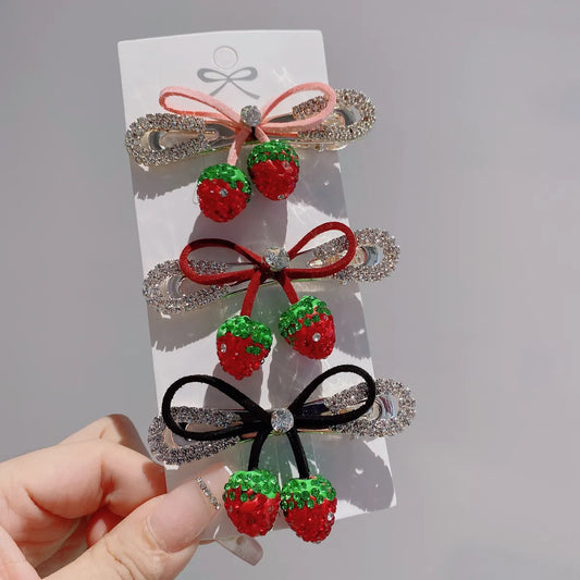 Sweet Fruit Rhinestone Hair Clip