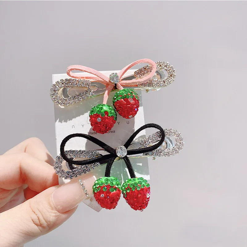 Sweet Fruit Rhinestone Hair Clip