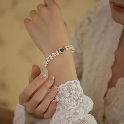 Sweet Geometric Imitation Pearl Wholesale Bracelets