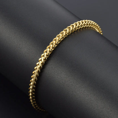 Sweet Geometric Titanium Steel Plating Gold Plated Bracelets